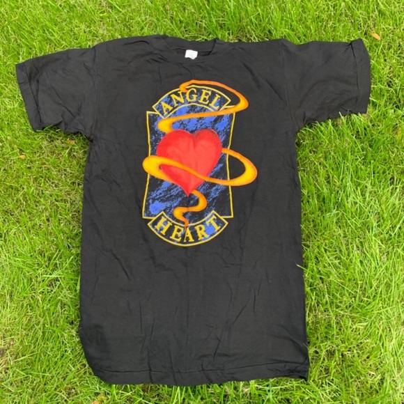 Vintage Angel Heart Bonnie Tyler Tour 1993 April Black T-Shirt, Size Large L - Picture 9 of 13